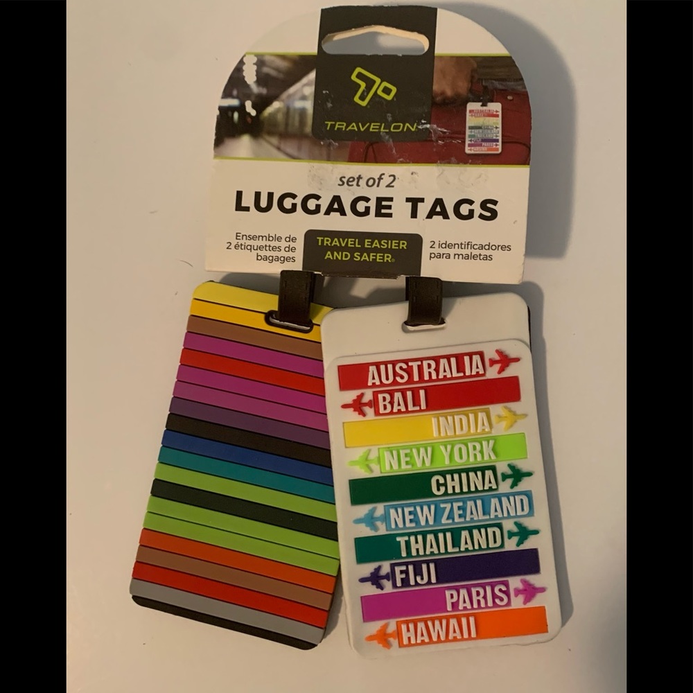 NEW Set of Two Travelon Luggage Tags
